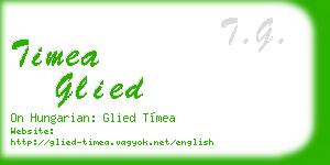 timea glied business card