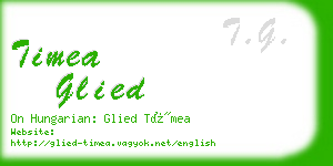 timea glied business card